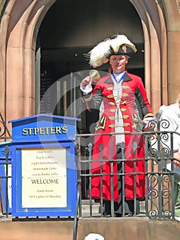 Town Crier in Chester England UK