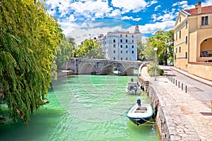 Town of Crikvenica landmarks and Dubracina river view