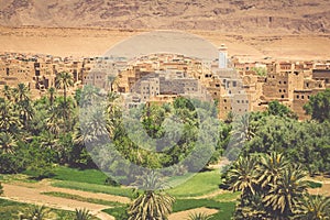 Town in Dades Valley, Morocco