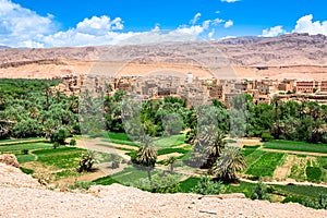 Town in Dades Valley, Morocco