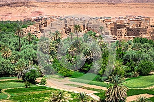 Town in Dades Valley, Morocco