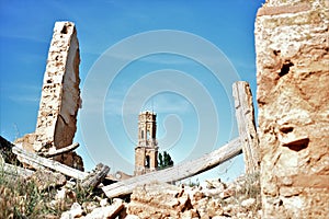 Belchite. town devastated during the Spanish civil war photo