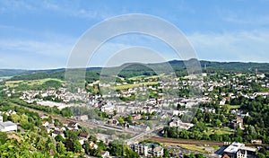 Town Gerolstein, Germany in summer day