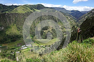 The town of Guantualo which is passed through on the Quilotoa Loop