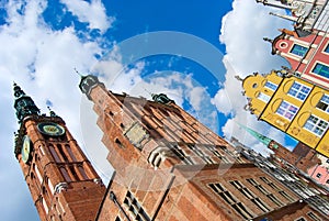 The Town Hall and Artus Court in Gdansk, Poland