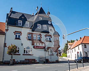 Town hall of Bad Klosterlausnitz in Thuringia