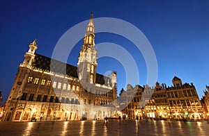 The town hall of Bruxelles, Belgium (night shot)