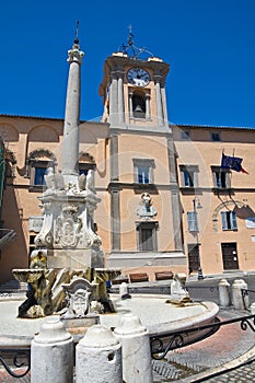 Town Hall Building. Tarquinia. Lazio. Italy.