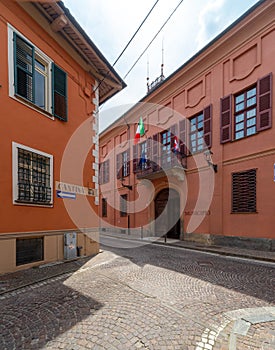 The Town Hall in Busca, Italy