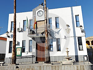 Town Hall of Calzadilla de los Barros, Extremadura, Spain