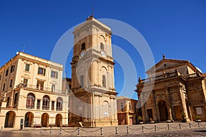 Town hall and cathedral of the city of Lanciano in Abruzzo photo