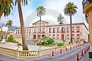 Town hall in the center of La Orotava. Tenerife, Spain photo