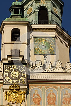 Town Hall clock tower. Poznan. Poland