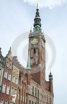 Town Hall And Coat Of Arms Of Gdansk City