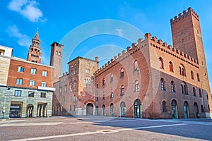 Town Hall of Cremona from Antonio Stradivari Square, Italy photo