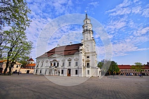 Town Hall of Kaunas in Tthe heart of the Oldown photo