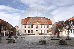 Town Hall of Malchow, Mecklenburg, Germany