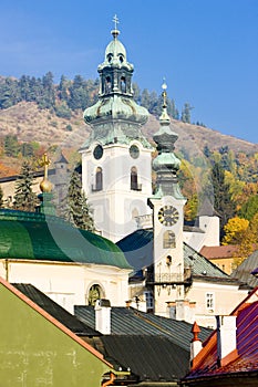 Town hall and Old Castle, Banska Stiavnica, Slovakia