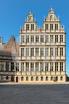 Town Hall. Renaissance facade. Ghent. Belgium