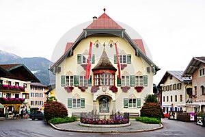 The Town Hall of Sankt Gilgen, the picturesque village by the Wolfgangsee.