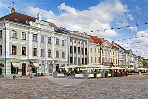 Town hall square, Tartu, Estonia photo