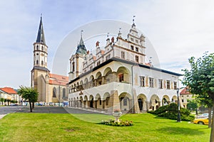 Town hall and St. James church in Levoca