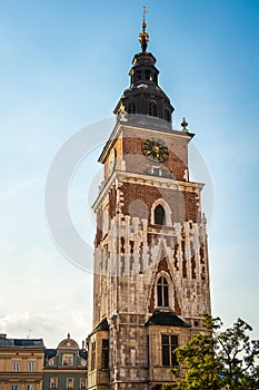 Town Hall Tower in Krakow, Poland