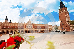 Town Hall Tower on Rynek Glowny in Krakow