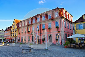 Town hall in the town Weikersheim