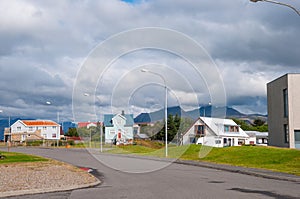 Town of Hofn in Iceland