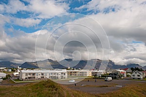 Town of Hofn in Iceland