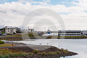 Town of Hofn in Iceland