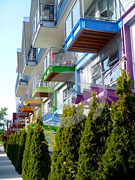 Town houses in Victoria, Canada