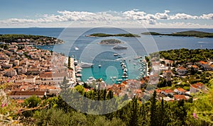 Town of Hvar yacht harbor