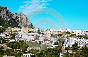 Town of Island Capri, Gulf of Naples, Italy, Europe