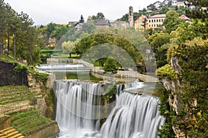 Town of Jajce and Pliva Waterfall (Bosnia and Herzegovina) photo