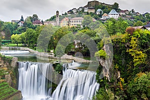 Town of Jajce and Pliva Waterfall (Bosnia and Herzegovina) photo