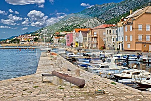 Town of Karlobag under Velebit mountain