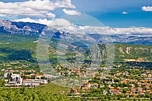 Town of Knin and Dinara mountain