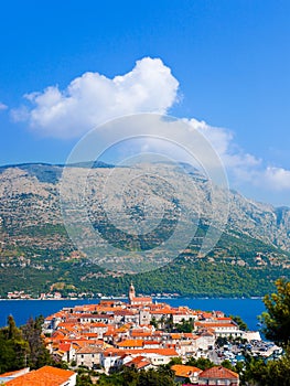 Town Korcula in Croatia photo