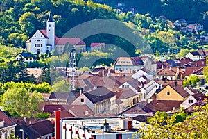 Town of Krapina rooftops view