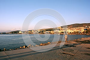 Town of Kusadasi at Sunset