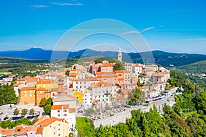 Town of Labin in Istria, Croatia, old traditional houses and castle