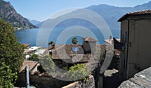 Town of Limone on Lake Garda, Italy