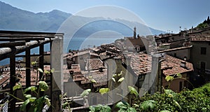 Town of Limone on Lake Garda, Italy