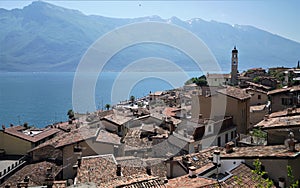 Town of Limone on Lake Garda, Italy