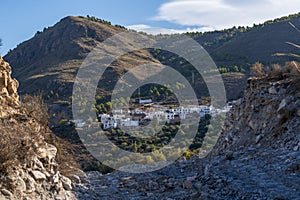 The town of Lucainena in the province of Almeria Spain