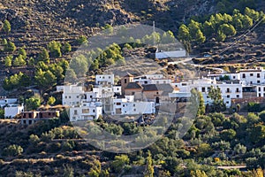 The town of Lucainena in the province of Almeria Spain