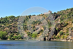 Town of Mirando do Douro and Douro river, Portugal photo