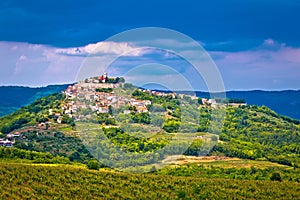 Town of Motovun on picturesque hill
